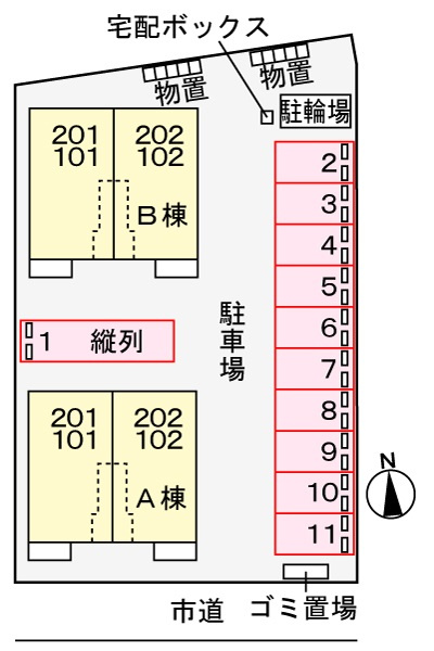 ジェルメＢの区画図