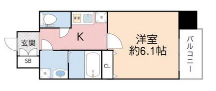 レジュールアッシュ天王寺クレアの間取り