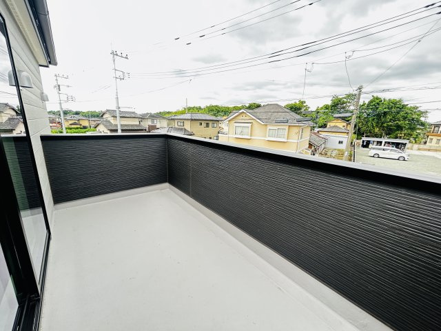 新築　前橋市樋越町第4　Livele Garden.S　3号棟のバルコニー|現地写真　日当たりの良いバルコニーはお洗濯物もよく乾きそうです◎
　