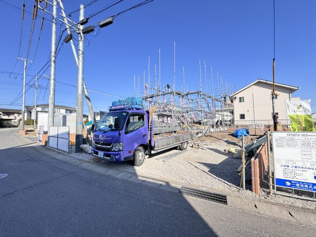 新築　前橋市樋越町第4　Livele Garden.S　3号棟の駐車場|現地写真　駐車スペースは並列2台分可能です！
