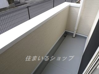 広島市安佐北区落合５丁目のアパートのバルコニー