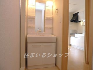 広島市安佐北区落合５丁目のアパートの洗面所|シャンプードレッサー