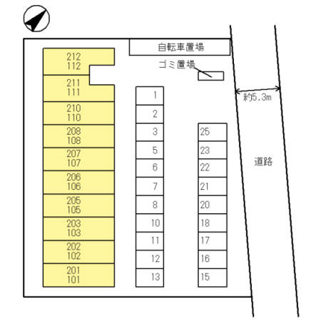 フローラルの区画図
