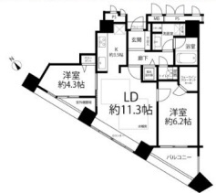 新宿アインスタワーの間取り