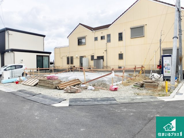 加古川市加古川町南備後　第6期　新築一戸建ての外観|周辺は落ち着いた街並みの住宅地！子育てがしやすい住環境です！まだ未完成ですが、現地でしかわからない事もございます。是非一度ご覧ください。