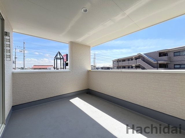 碧南市善明町1丁目　新築住宅＜2号棟＞のバルコニー