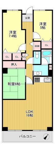 岸和田市コーポラス2号棟　中古マンション