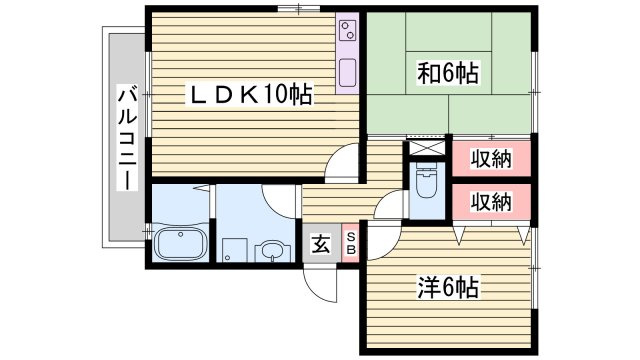フリーデン　Ⅲ棟の間取り