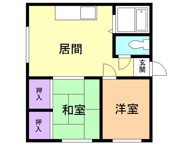 ハイツジャイケの間取り