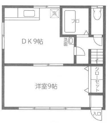 新灘北ハイツの間取り