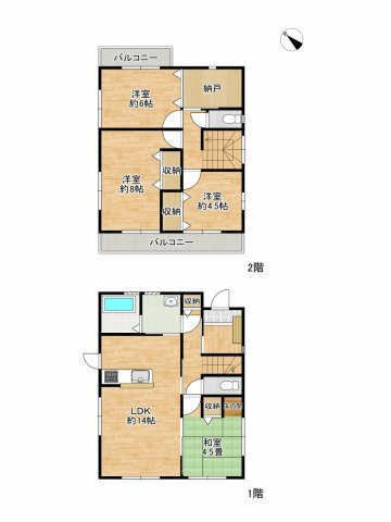 小松島市横須町18-29の間取り
