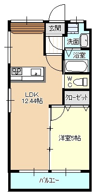 キトウハイツの間取り|間取り図になります。