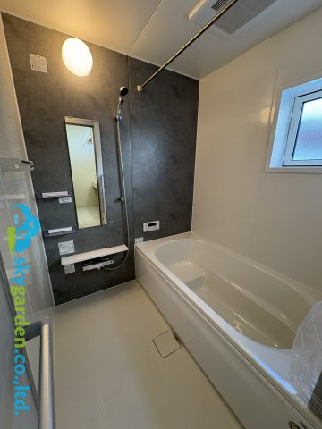 茅ヶ崎市堤２期　新築戸建　全１棟の浴室|日々の疲れを癒すお風呂付です