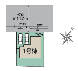 茅ヶ崎市堤２期　新築戸建　全１棟の区画図