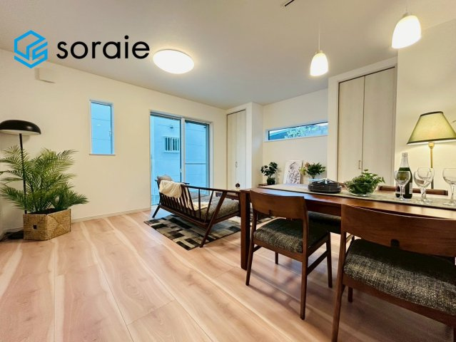 戸建 川越市藤木町の居間・リビング|4月10日撮影