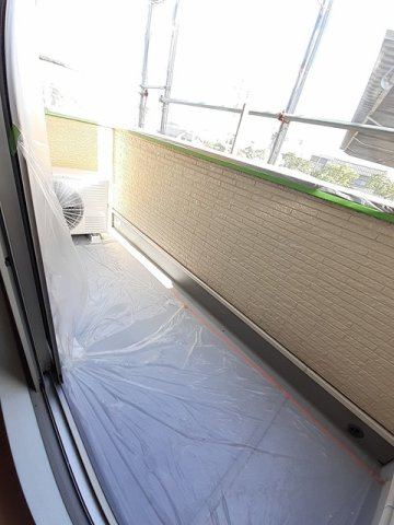 カーサ・セレーノＡのバルコニー|お洗濯にも便利なバルコニー付き