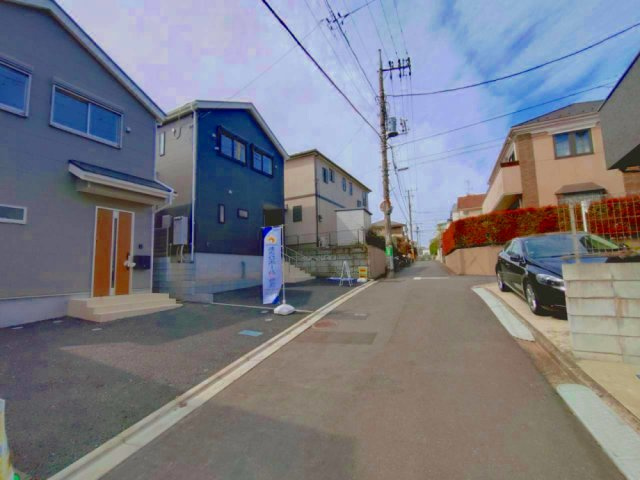 三鷹市中原4丁目 京王線 調布駅 新築戸建の前面道路含む現地写真