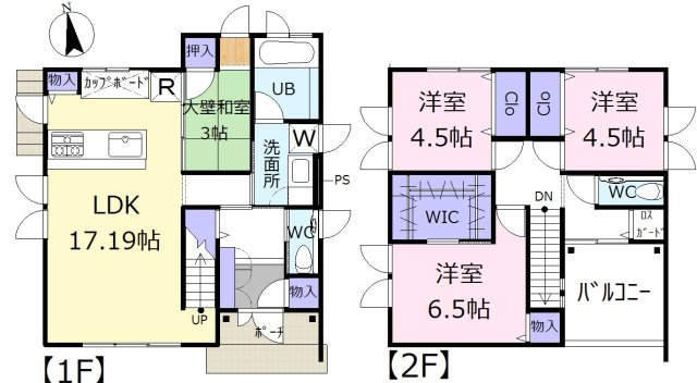 東松山市大字西本宿中古戸建の間取り