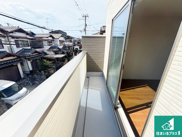 堺市堺区石津町　第1期　新築一戸建てのバルコニー|日当たりのよいバルコニー！お部屋が開放的に！