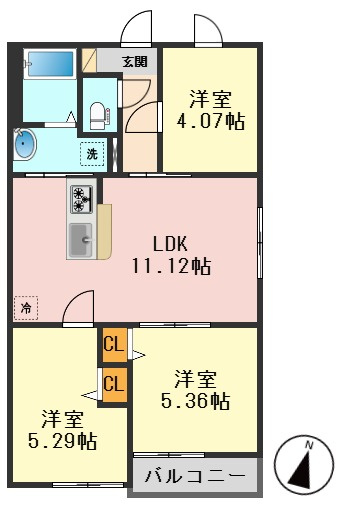 クレディ高砂レジデンスの間取り