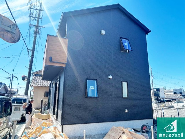 岸和田市岡山町　第1期　新築一戸建ての外観|現在の進捗状況です！順調に作業進行中、完成が待ち遠しいです！詳細の間取り等、お気軽にお問い合わせください！