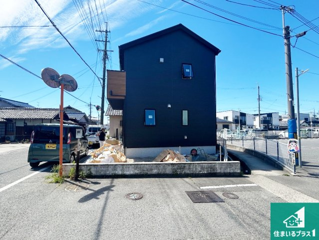 岸和田市岡山町　第1期　新築一戸建ての外観|現在建築中！落ち着いた街並みで新生活を始めることが出来そう！周辺の物件も併せてご紹介させて頂きます！
