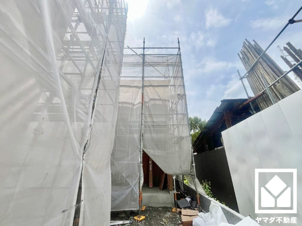 宇治市兎道池山　01期　2号棟の外観|3月13日　現地写真更新