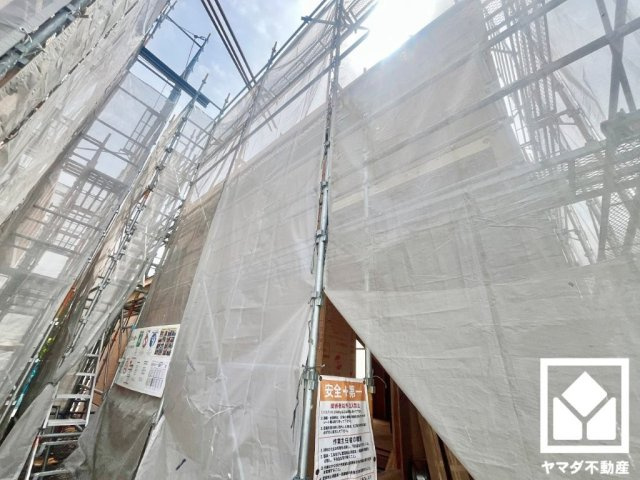 宇治市兎道池山　01期　2号棟の前面道路含む現地写真|3月13日　現地写真更新