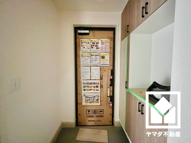 宇治市兎道池山　01期　2号棟の玄関|9月17日　現地写真更新