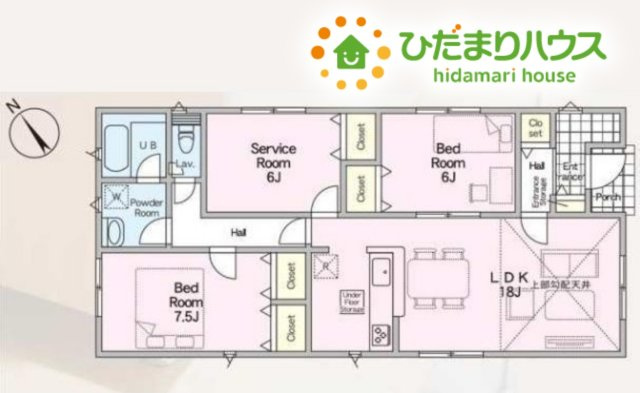 鴻巣市筑波第5　新築一戸建て　クレイドルガーデン　03の間取り