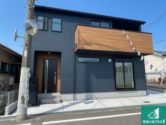 岸和田市岡山町　第1期　新築一戸建ての外観|お客様に長く安心して住んでいだだける事にこだわった家づくり！住んでからのアフターサービスにもしっかりと取り組んでいます！