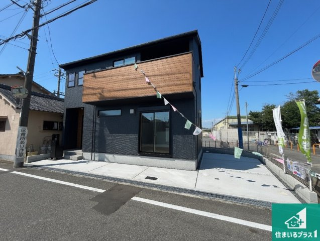 岸和田市岡山町　第1期　新築一戸建ての外観|お客様に長く安心して住んでいだだける事にこだわった家づくり！住んでからのアフターサービスにもしっかりと取り組んでいます！