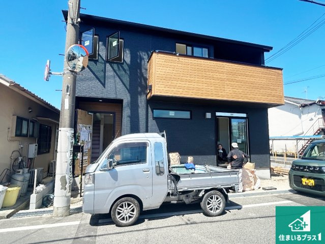 岸和田市岡山町　第1期　新築一戸建ての外観|現在の進捗状況です！順調に作業進行中、完成が待ち遠しいです！詳細の間取り等、お気軽にお問い合わせください！