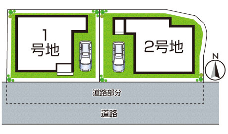 29(土)30(日)現地説明会！◆堺市東区菩提町　全2邸の区画図|全2区画