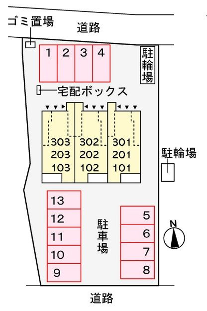 ココルの駐車場
