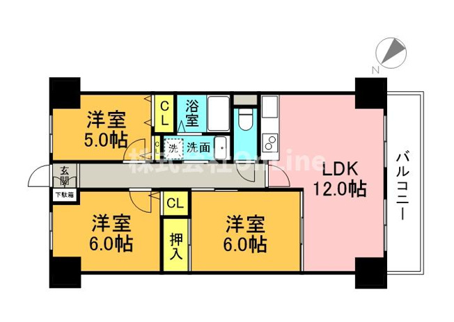 【間取り】 | サンファースト京橋