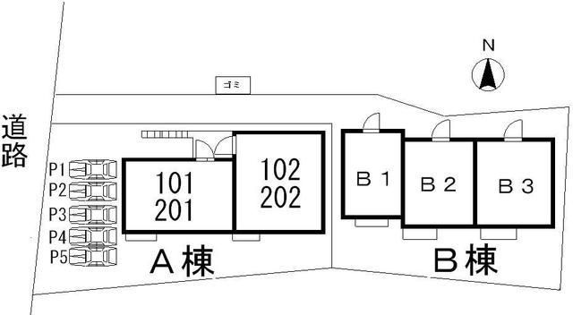 ラフィーネ西国分寺の区画図