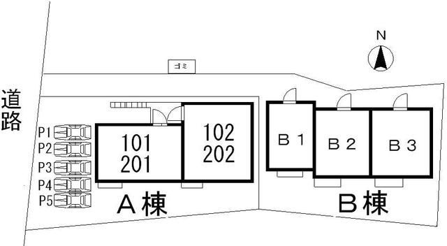 ラフィーネ西国分寺の区画図