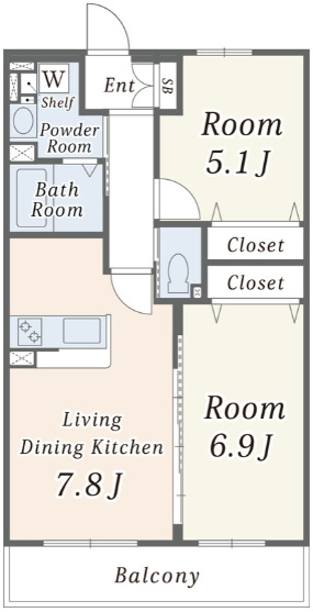 シティープライムひばりが丘の間取り