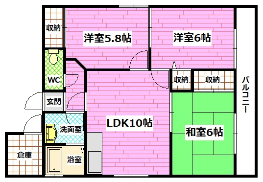 リャノス南本町の間取り