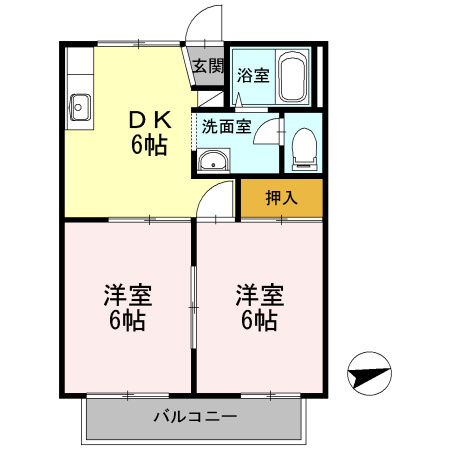 サンロイヤルAの間取り|サンロイヤルA　間取り