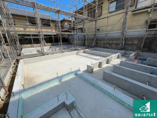 大津市稲葉台　第3期　新築一戸建ての外観|現在の進捗状況です！順調に作業進行中、完成が待ち遠しいです！詳細の間取り等、お気軽にお問い合わせください！