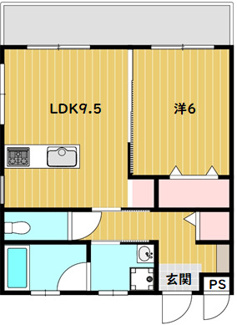 【間取り】 | シエル・ブルー海邦