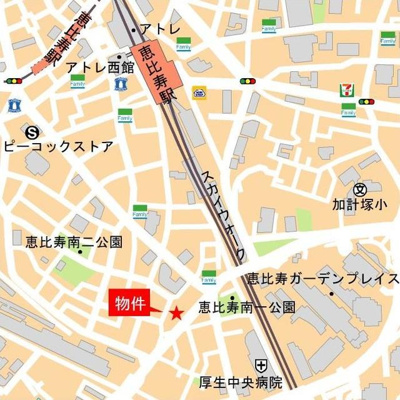 【地図】 | ザ・パークハウス恵比寿南