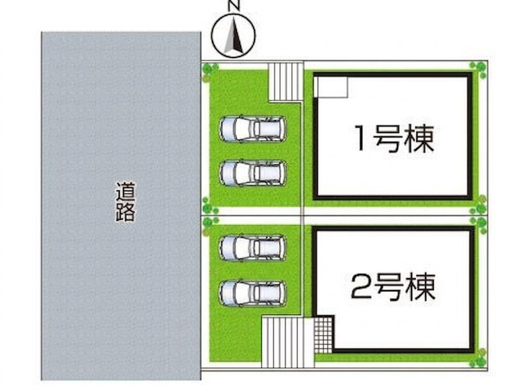 大津市稲葉台　第3期　新築一戸建ての区画図|全2区画