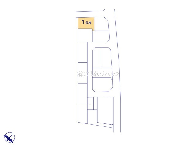 北本市中丸7丁目　新築一戸建て　ブルーミングガーデン　01の区画図|1号棟
26.6.22　撮影済み