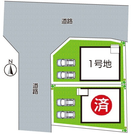★5(土)6(日)現地見学可能！★野洲市近江富士　全2邸の区画図|全２区画