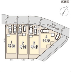リーブルガーデン八重瀬町玖名城第2期の区画図