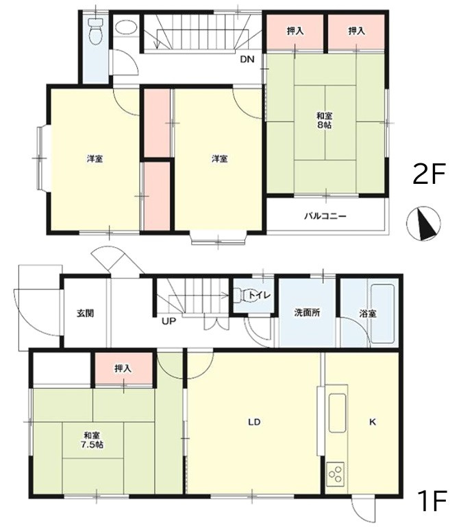 熊谷市玉井南1期　中古戸建の間取り|図面と現況が異なる場合、現況を優先とします。