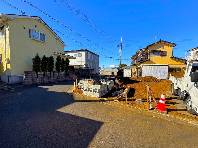 【外観】 | □■平塚市南金目 新築戸建■□ | 平坦地につき徒歩や自転車でのご移動もラクラクです！